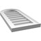 Ekena Millwork Round Top Surface Mount PVC Gable Vent w/ 2"W x 1-1/2"P Brickmould Frame, 12"W x 26"H GVPRT12X2602SN - alternate 4